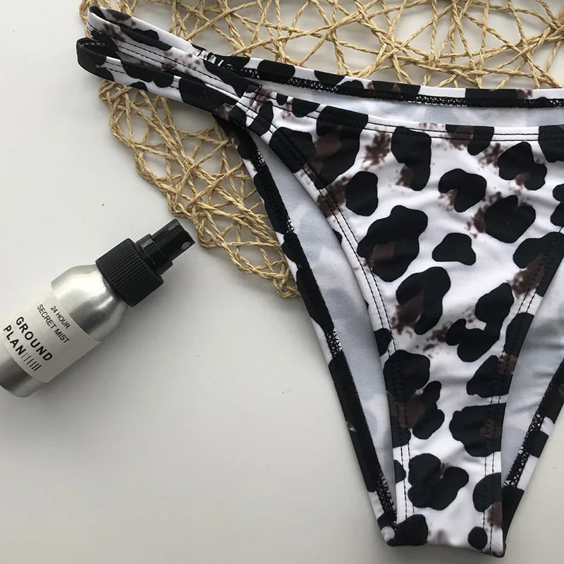V-Bar Underwired Polka Dot Bikini 2025 Women Swimsuit Female Swimwear Two Pieces Bikini Set Ribbed High Cut Bathing Suit Swim