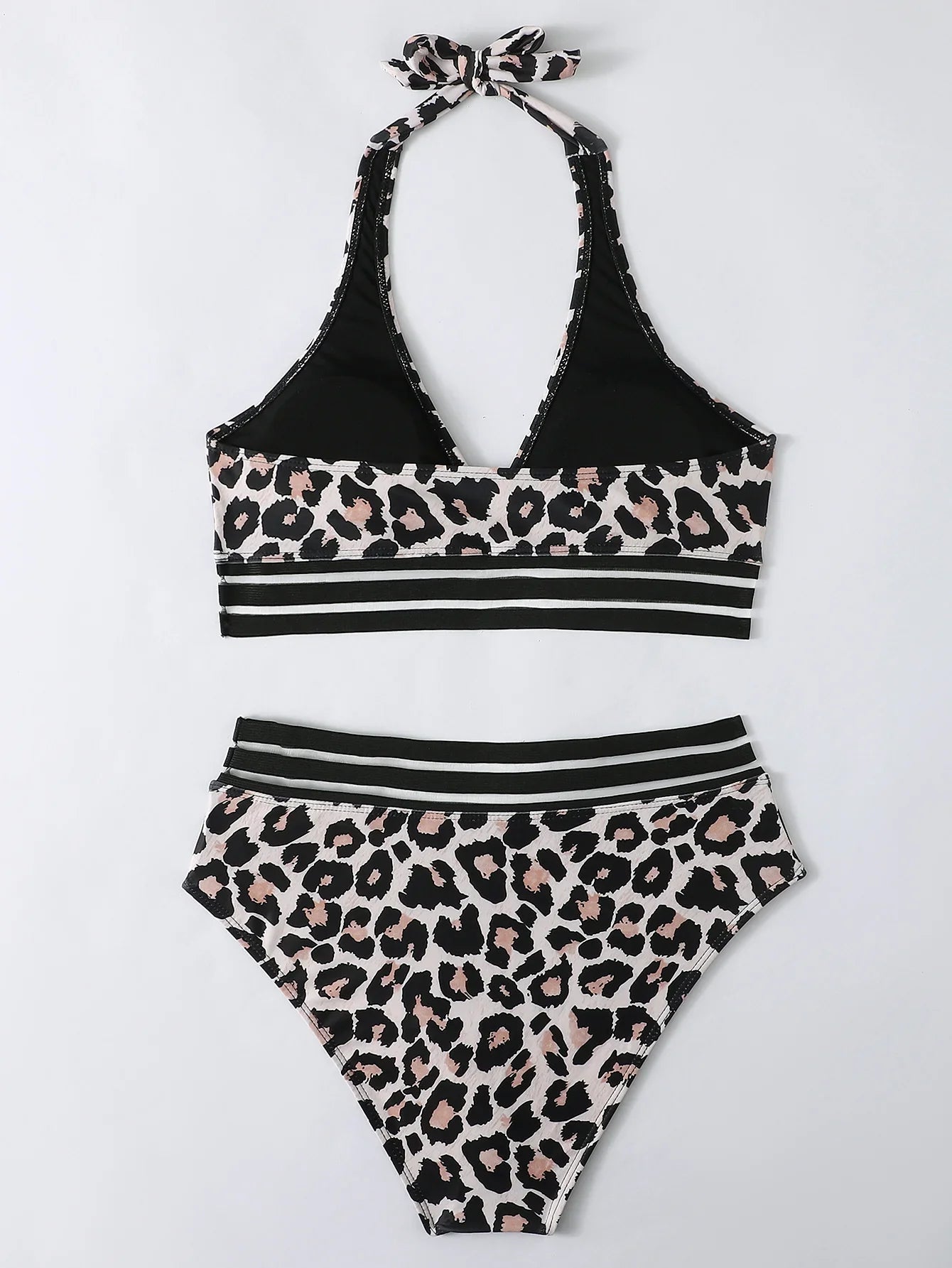 Sexy Mesh Tape Bikini 2026 Women High Waist Swimsuit Printed Swimwear Female Lady Bathing Suit Swimming Summer Beachwear