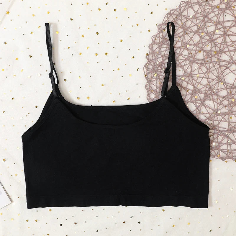 Women Top Female Crop Top Sexy Bralette Top Tee Streetwear Basic Tank Camis Adjustable Strap Seamless Underwear