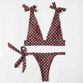 ZTVitality Dot Bandage Sexy Bikini Set 2022 New Padded Bra Low Waist Beachwear Bathing Suit Swimsuit Brazilian Swimwear Women