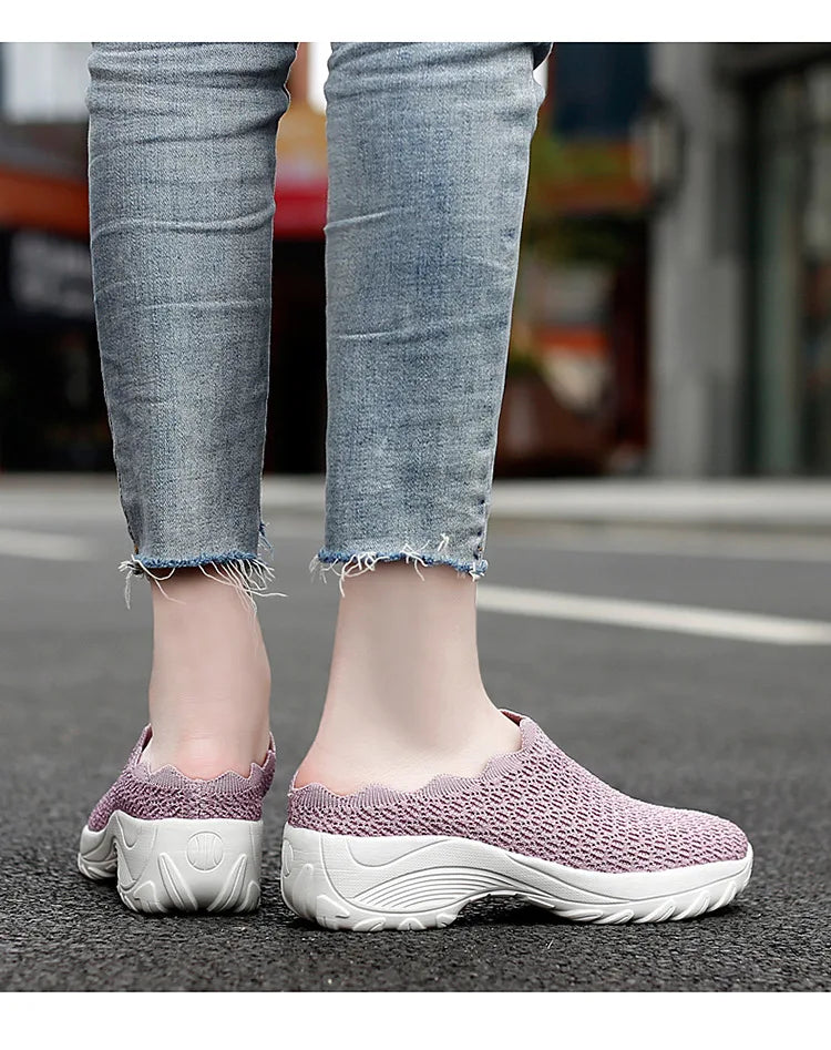 Women Casual Shoes Fashion Breathable Walk Mesh Flat Shoes Lady Sneakers Women Tenis Feminino Shoes Lady  Mesh Summer Shoesty76