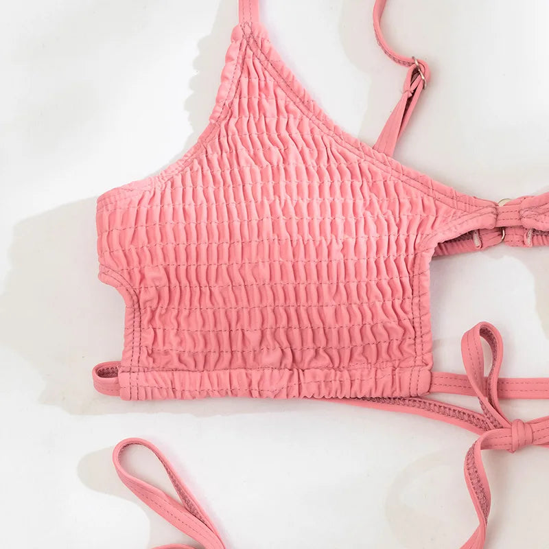 Sexy Hollow Out Micro Thong Bikini Women Swimwear Female Swimsuit Two-pieces Bikini Set Brazilian Bather Bathing Suit Swim Lady