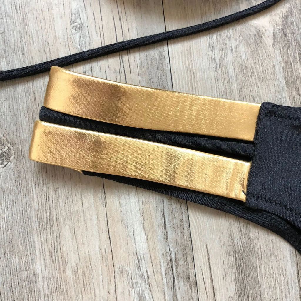 2024 Gold Stamping Women Bikini Set Sexy Padded Women Swimsuit Push Up Bikini Swimwear Summer Beachwear Brazil Bathing Suit