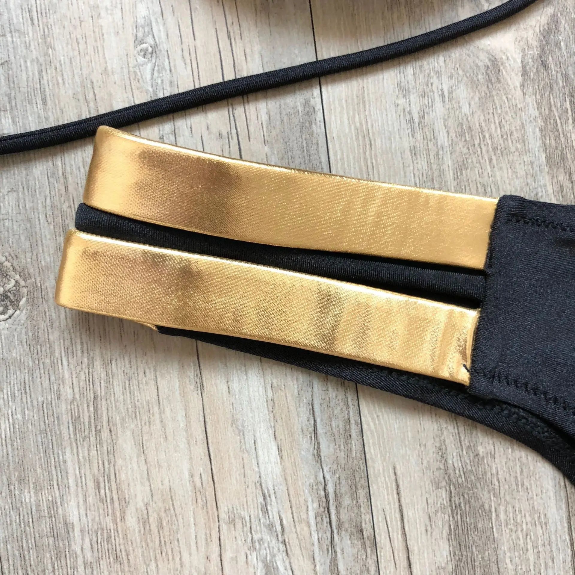 2024 Gold Stamping Women Bikini Set Sexy Padded Women Swimsuit Push Up Bikini Swimwear Summer Beachwear Brazil Bathing Suit