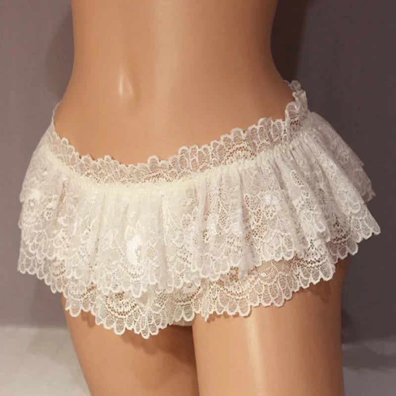 Women Sexy Lingerie Lace Perspective Ladies Dress Erotic Sexy Underwear Transparent Thongs Plus Size Sexy Skirt For Sex