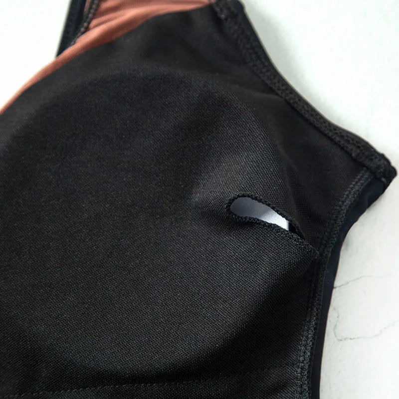 2025 Sexy Splicing Mesh See Through Female Swimwear One Piece Swimsuit Women High Cut Monokini Bathing Suit Swim Beach Wear