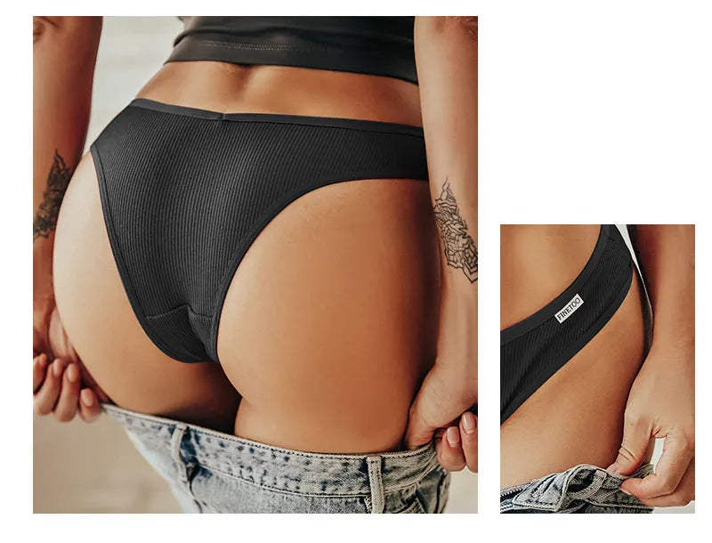 Sexy V Waist Cotton Panties for Women Female Brazil Underpants Ladies Low Rise Briefs Underwear Breathable Girls New Lingerie