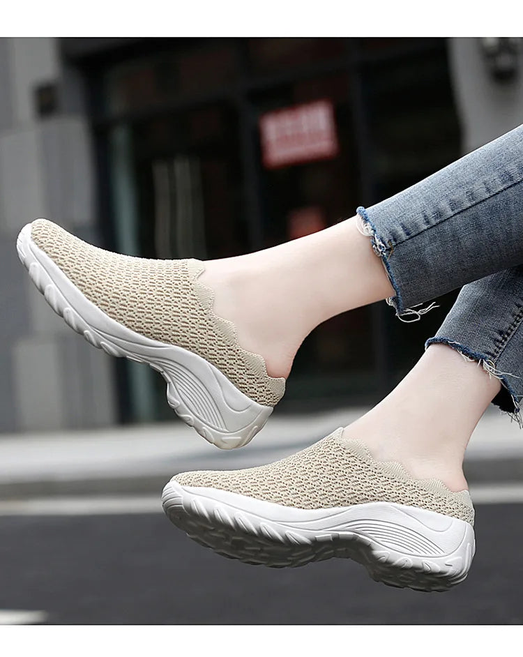 Women Casual Shoes Fashion Breathable Walk Mesh Flat Shoes Lady Sneakers Women Tenis Feminino Shoes Lady  Mesh Summer Shoesty76
