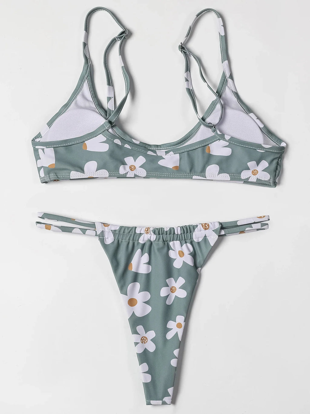 ZTVitality Swimwear Women Floral Print Sexy Bikini 2022 Hot Sale Straps Padded Bra Low Waist Swimsuit Female Brazilian Biquini