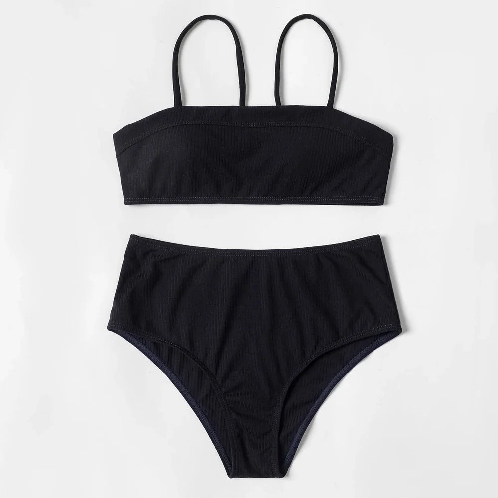 ZTVitality Solid Sexy Bikini 2025 New Arrival Padded Bra High Waist Swimsuit Brazilian Swimwear Women Bathing Suit Beachwear S-L