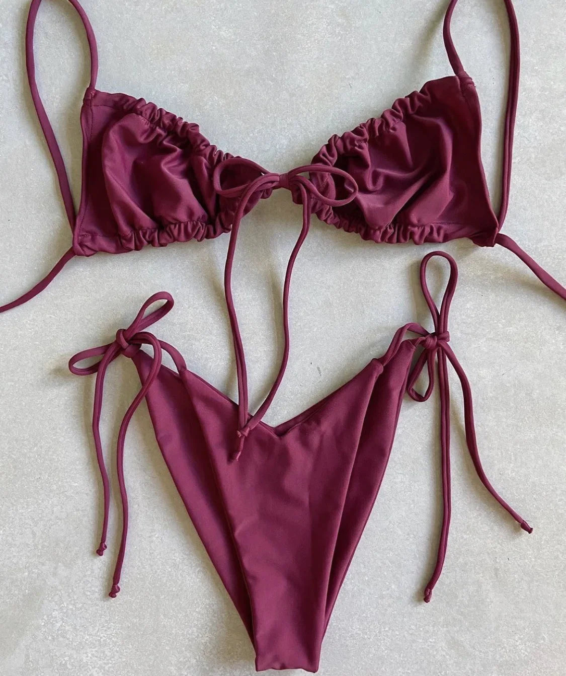 RUOTONGSEPT Low Waist Bikinis 2022 Triangle Swimwear Female Swimsuit Women Print Bikini set two-Piece Suit Push Up Bathing Suit