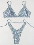 ZTVitality Swimwear Women Wave Point Sexy Bikini 2022 New Arrival Straps Padded Bra High Leg Bandage Swimsuit Brazilian Biquini