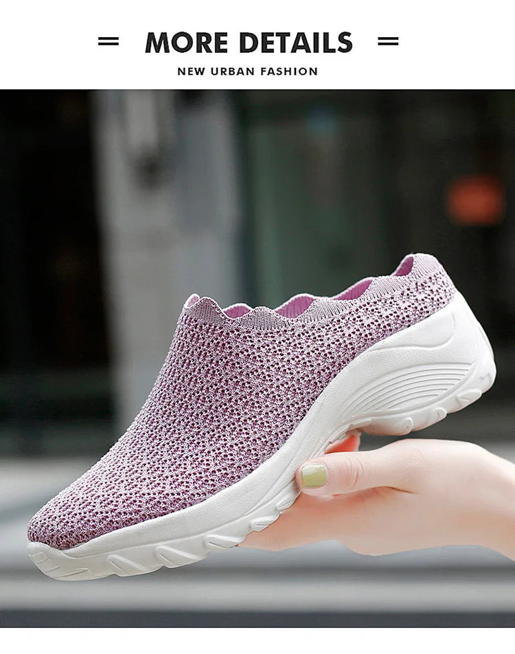 Women Casual Shoes Fashion Breathable Walk Mesh Flat Shoes Lady Sneakers Women Tenis Feminino Shoes Lady  Mesh Summer Shoesty76
