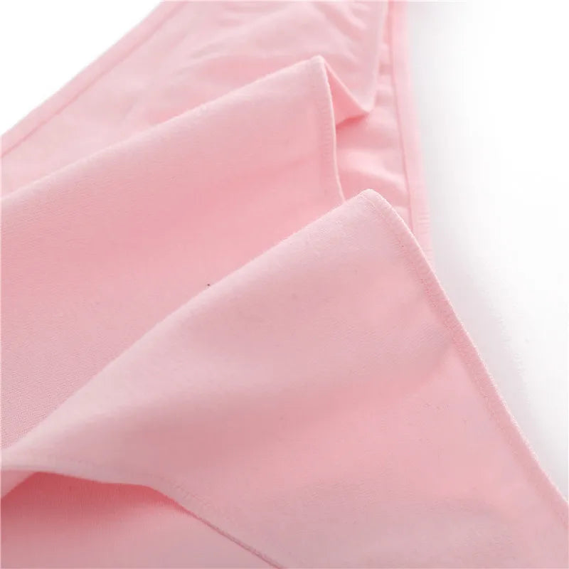 FINETOO M-2XL Women Cotton Underwear 3Pcs/set Comfortable Panties Ladies Plus Size Underpants Solid Color Briefs Female Lingerie