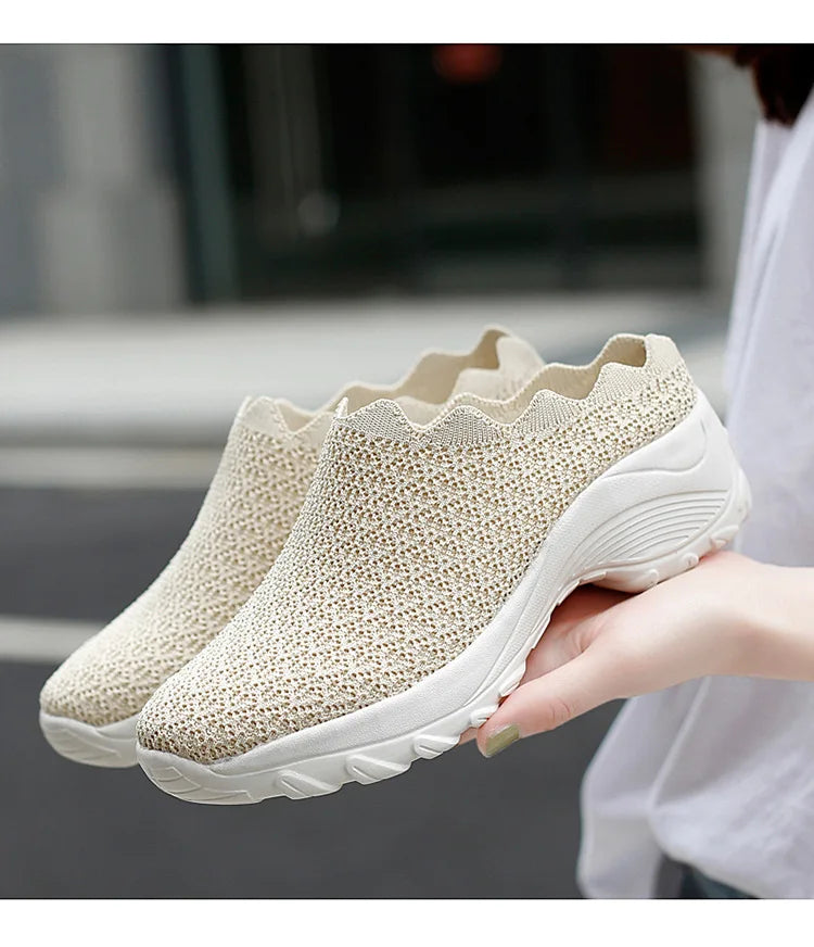 Women Casual Shoes Fashion Breathable Walk Mesh Flat Shoes Lady Sneakers Women Tenis Feminino Shoes Lady  Mesh Summer Shoesty76