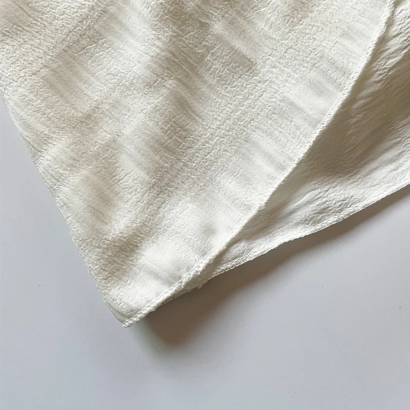 Foridol One Shoulder White Cotton Ruched Short Summer Dress Bowknot Beach Sundress Women Sleeveless Solid Dress