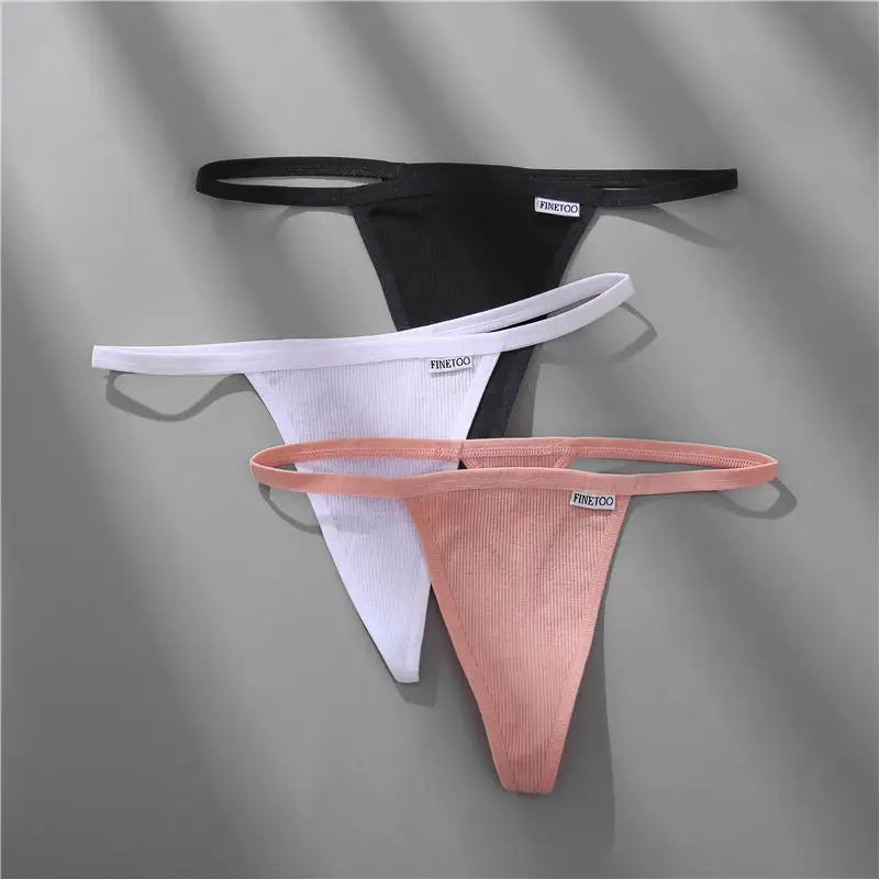 Cotton Panties for Sexy Women Low Rise G-String Female T-Back Thongs Underwear Ladies Breathable Briefs Girl Intimates Lingerie