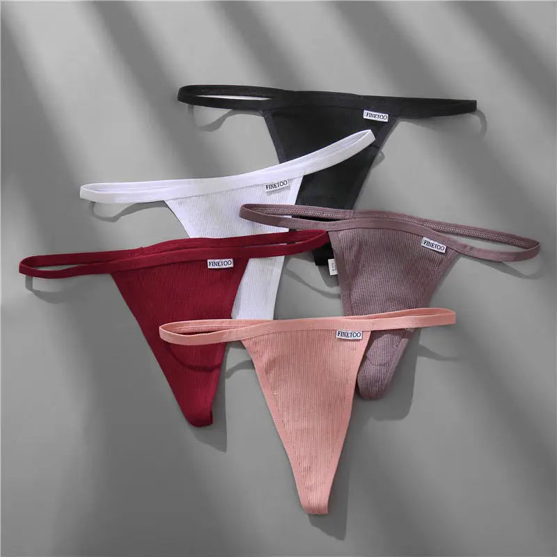 Cotton Panties for Sexy Women Low Rise G-String Female T-Back Thongs Underwear Ladies Breathable Briefs Girl Intimates Lingerie