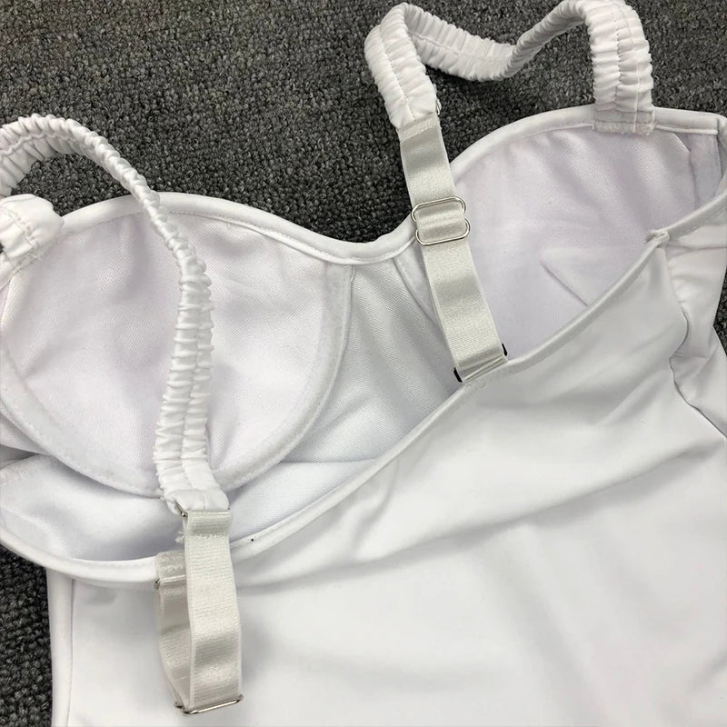 Sexy Underwired Bra Cup One Piece Swimsuit Women Swimwear Female Monokini Push Up Bather Bathing Suit Swim Wear Sexy Bodysuit
