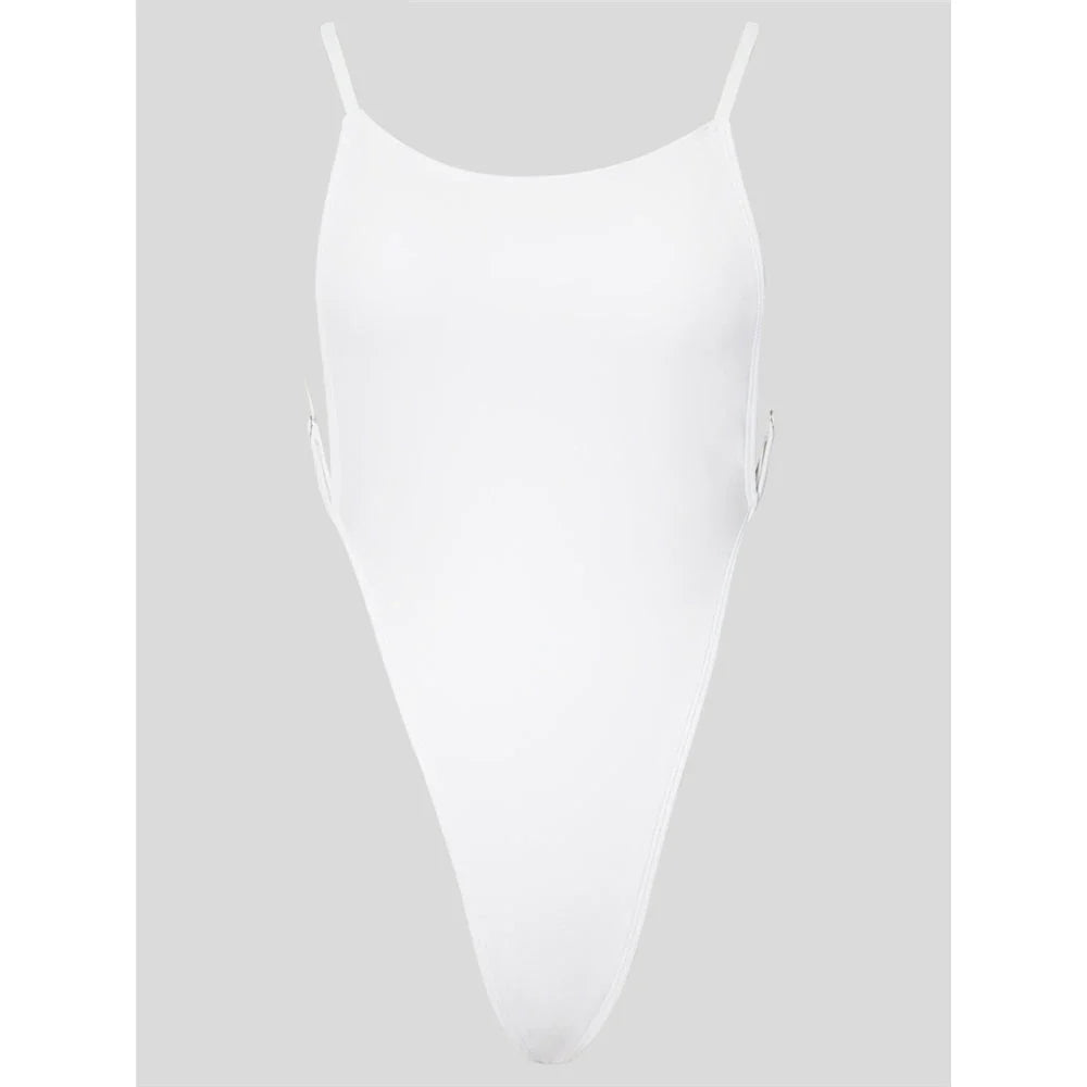 2025 Sexy Sparkling Shiny Women Swimwear One Piece Swimsuit Female High Cut Monokini Backless Bather Bathing Suit Swim Bodysuit