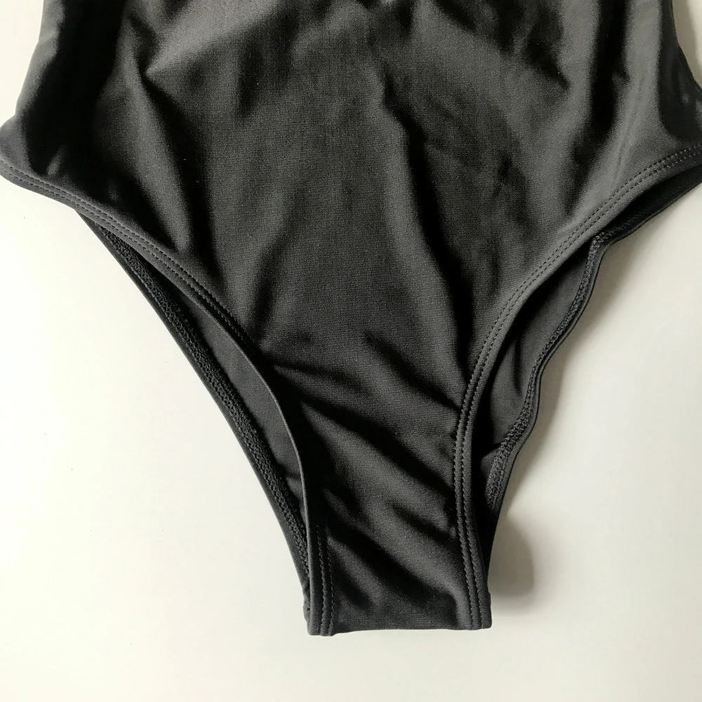S - XXL Sexy White One Piece Swimsuit Women Thong Swimwear High Cut Trikini Backless Monokini Bather Bathing Suit Swim Bodysuit