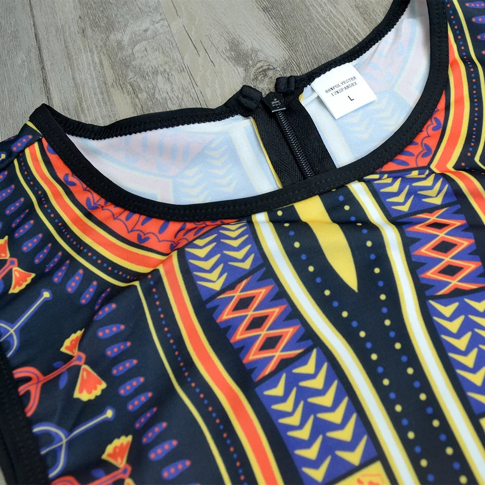 2025 African Dashiki Print One Piece Swimsuit Women High leg cut Swimwear Female Trikini Thong Monokini Brazilian Bathing Suit