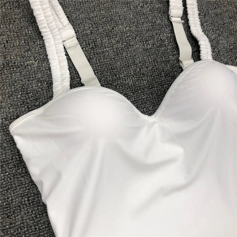 Sexy Underwired Bra Cup One Piece Swimsuit Women Swimwear Female Monokini Push Up Bather Bathing Suit Swim Wear Sexy Bodysuit