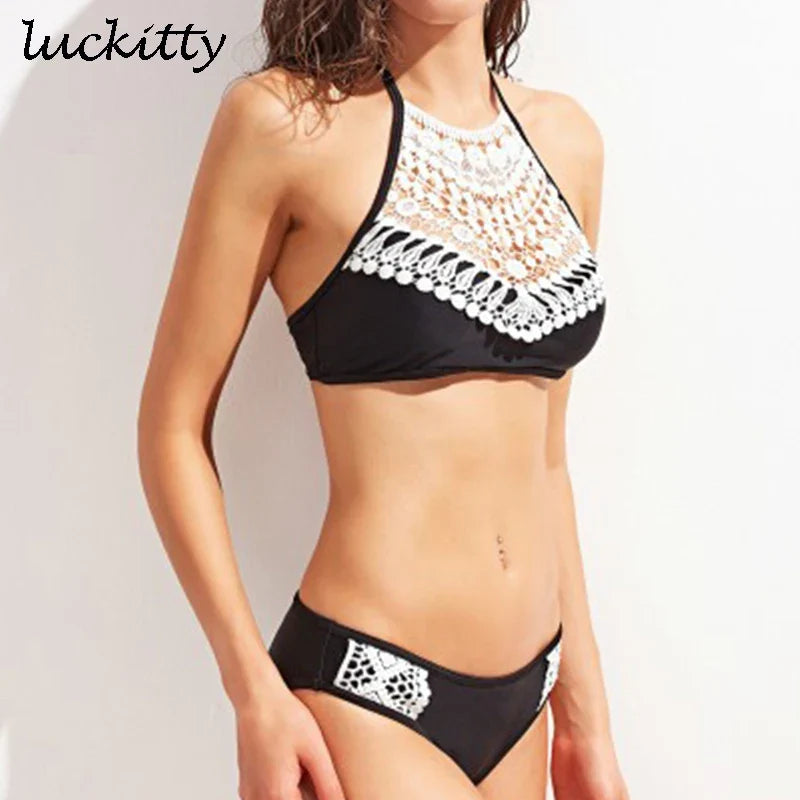 Swimsuit Women Sexy Pusg up Bikini Set 2022 summer Swimwear Biquinis Floral Lace Swim Wear Ladies swimsuits Cropped