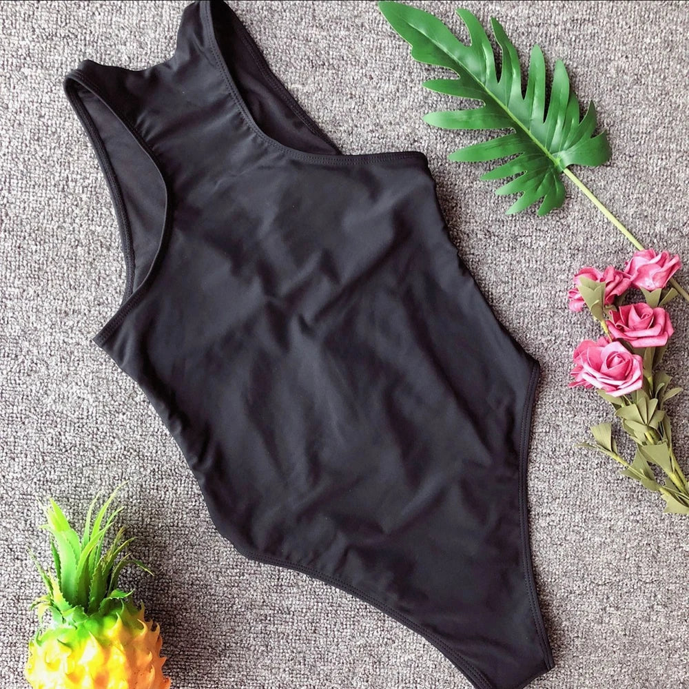 2025 Sexy Splicing Mesh Zipper Female Swimwear One Piece Swimsuit Women Monokini High Cut Bather Bathing Suit Swim Lady Bodysuit