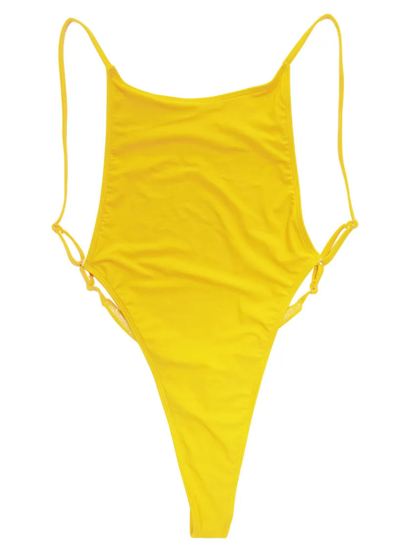 Sexy Extreme Mini Micro Thong One Piece Swimsuit Women Swimwear Female Backless Monokini High Cut Bathing Suit Swim Beach Wear