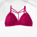 Deep V Bralette Woman Bra Floral Lace Bra Wire Free Bralette Sexy Lace Lingerie Female Push Up Brassiere Removable Pad Intimates