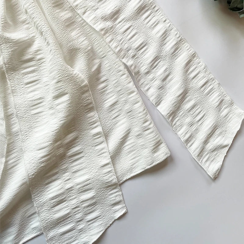 Foridol One Shoulder White Cotton Ruched Short Summer Dress Bowknot Beach Sundress Women Sleeveless Solid Dress