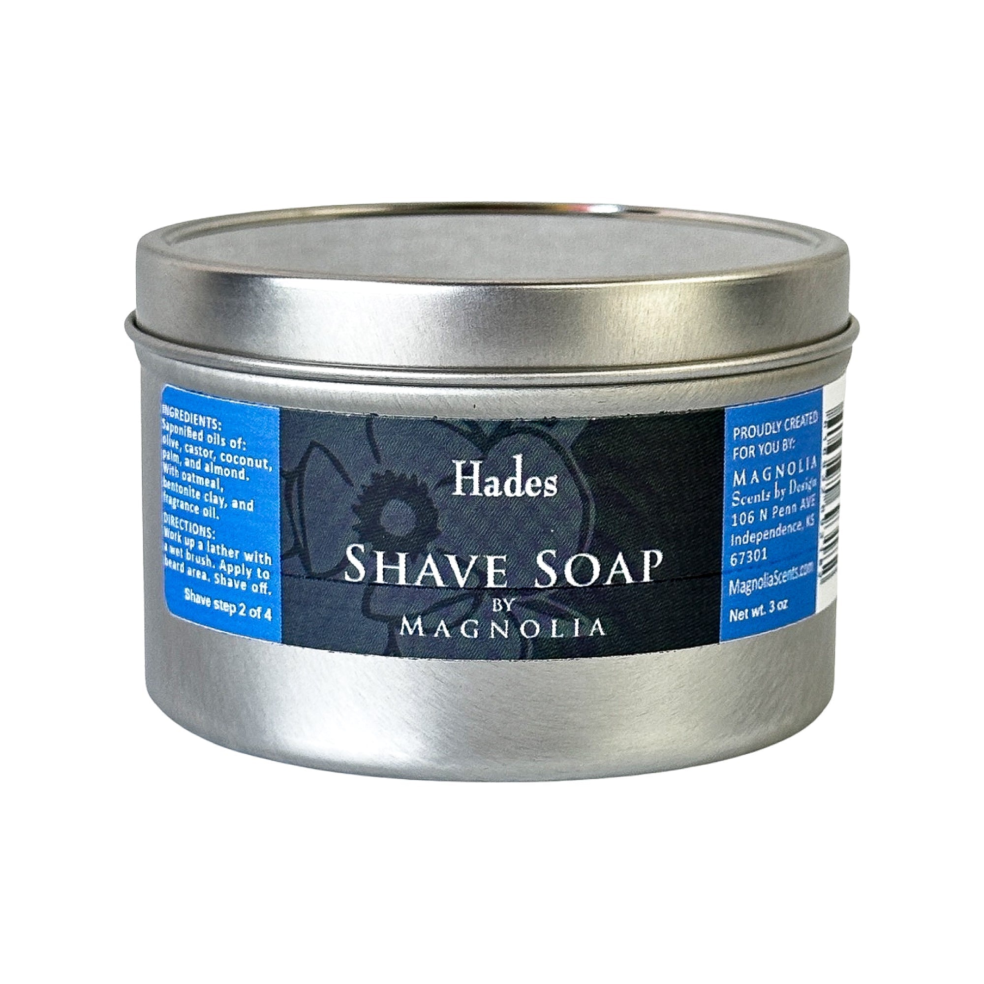Hades 3oz Shave Soap Tin