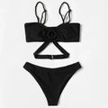 ZTVitality Black Resin Ring Sexy Bikini 2026 New Arrival Padded Wrap Swimsuit Brazilian Swimwear Women Bathing Suit Beach Wear