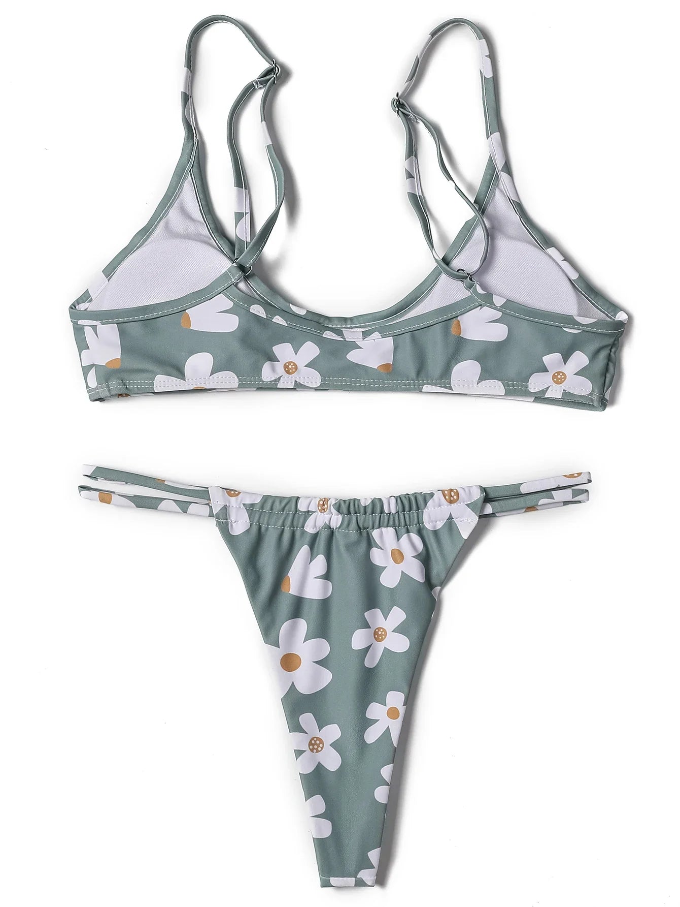 ZTVitality Swimwear Women Floral Print Sexy Bikini 2022 Hot Sale Straps Padded Bra Low Waist Swimsuit Female Brazilian Biquini