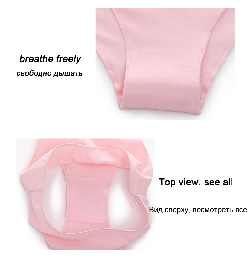 Women Cotton Briefs Panties Ladies M-2XL Underwear Sexy Low Waist Panti Female Seamless Lingerie Girls Plus Size Soft Intimates