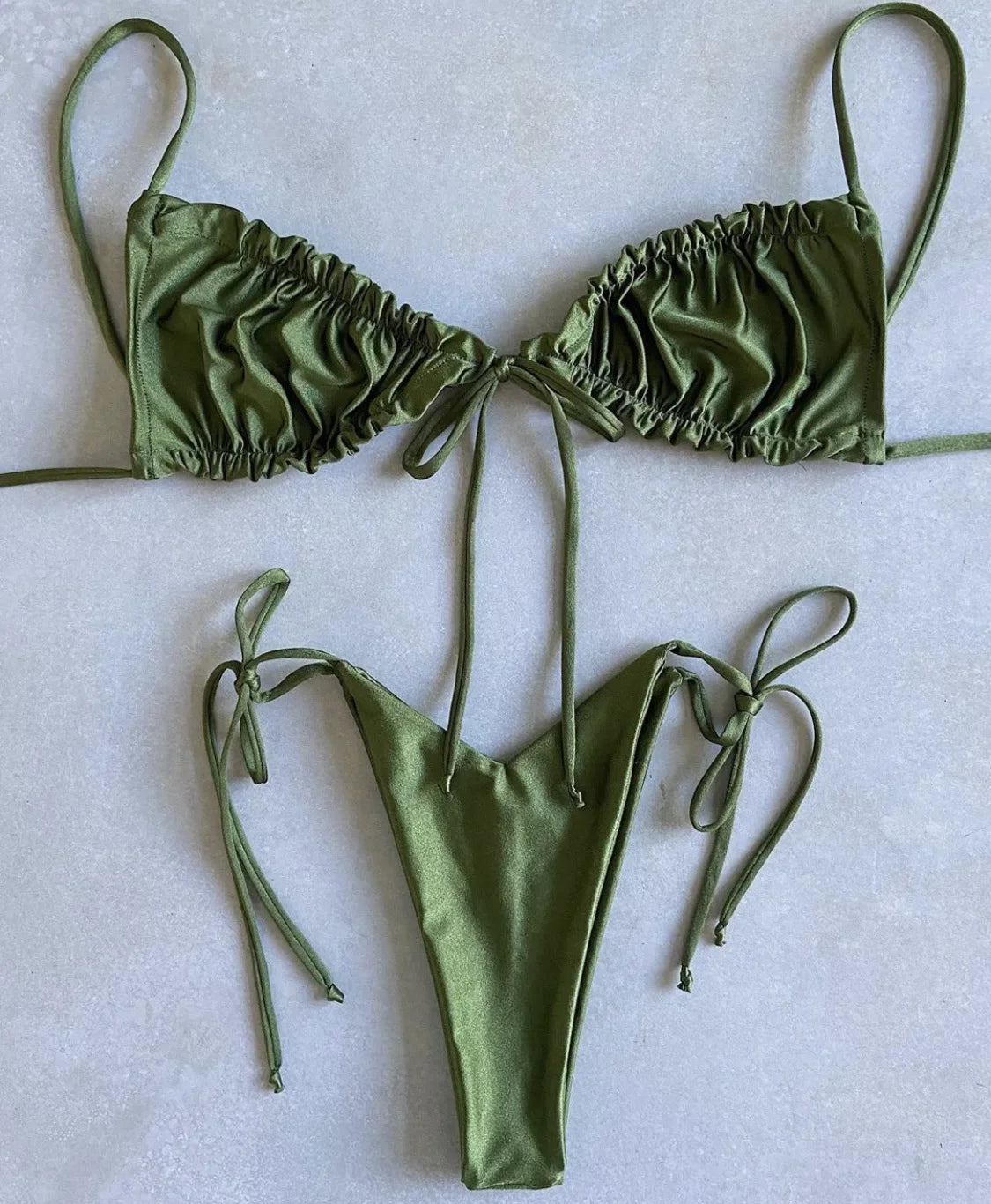 RUOTONGSEPT Low Waist Bikinis 2022 Triangle Swimwear Female Swimsuit Women Print Bikini set two-Piece Suit Push Up Bathing Suit