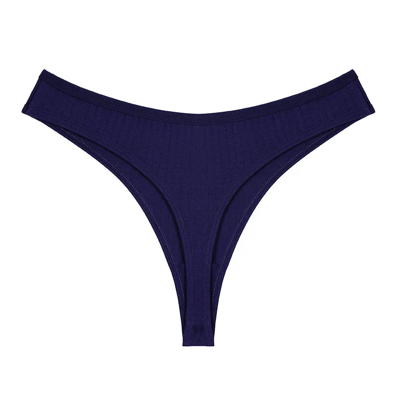 Women Cotton Thongs Panties Sexy Low Waist T-Back G-string Underpants Thongs Girls S-XL Intimates Lingerie Breathable Bikini New