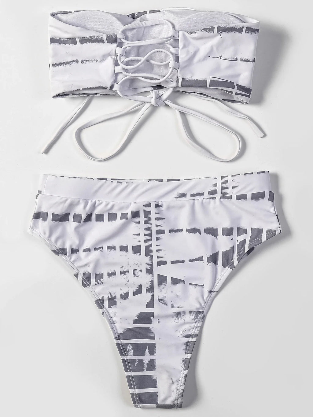 ZTVitality Print Strapless Sexy Bikinis High Waist Bikini 2025 New Arrival Padded Bra Bandage Swimsuit Brazilian Swimwear Women