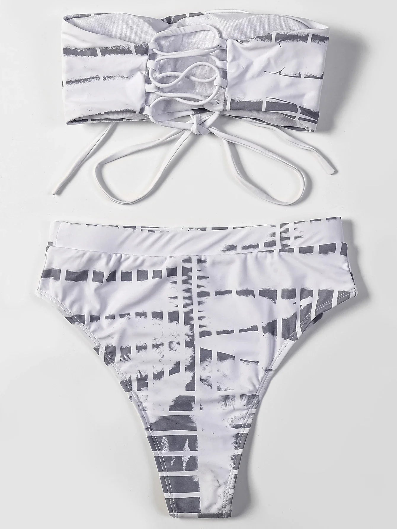 ZTVitality Print Strapless Sexy Bikinis High Waist Bikini 2025 New Arrival Padded Bra Bandage Swimsuit Brazilian Swimwear Women