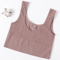 Women Crop Top Seamless Underwear Ribbed Bralette O Neck Bra Tops Female Bra Crop Top Fashion Tanks Top Streetwear Camisole