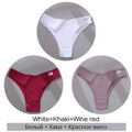 3Pcs/Set Cotton Women Briefs Sexy Seamless Brazilian Panties Female Low Rise Underwear Breathable Underpants Girls M-XL Intimate