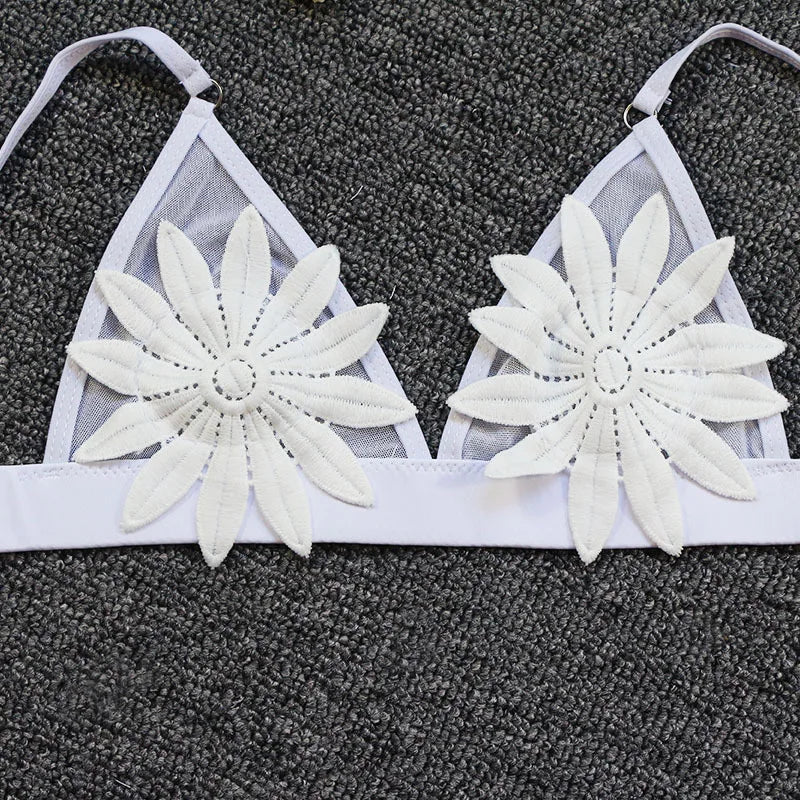 3D Flower Wrinkled Crinkled Bikini 2026 Women Bikinis Female Brazilian Swimwear Two pieces Swimsuit Bikini Set Bathing Suit Swim