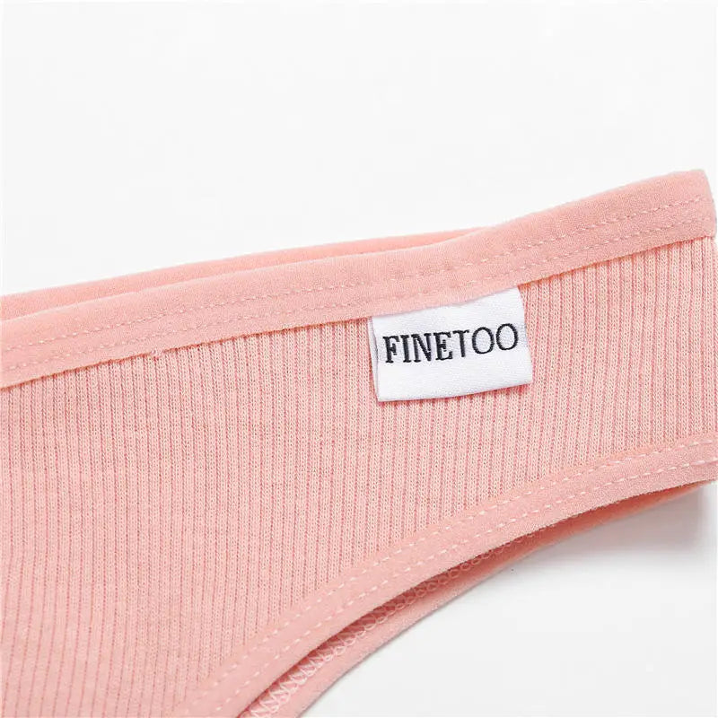 3Pcs/Set Cotton Women Briefs Sexy Seamless Brazilian Panties Female Low Rise Underwear Breathable Underpants Girls M-XL Intimate