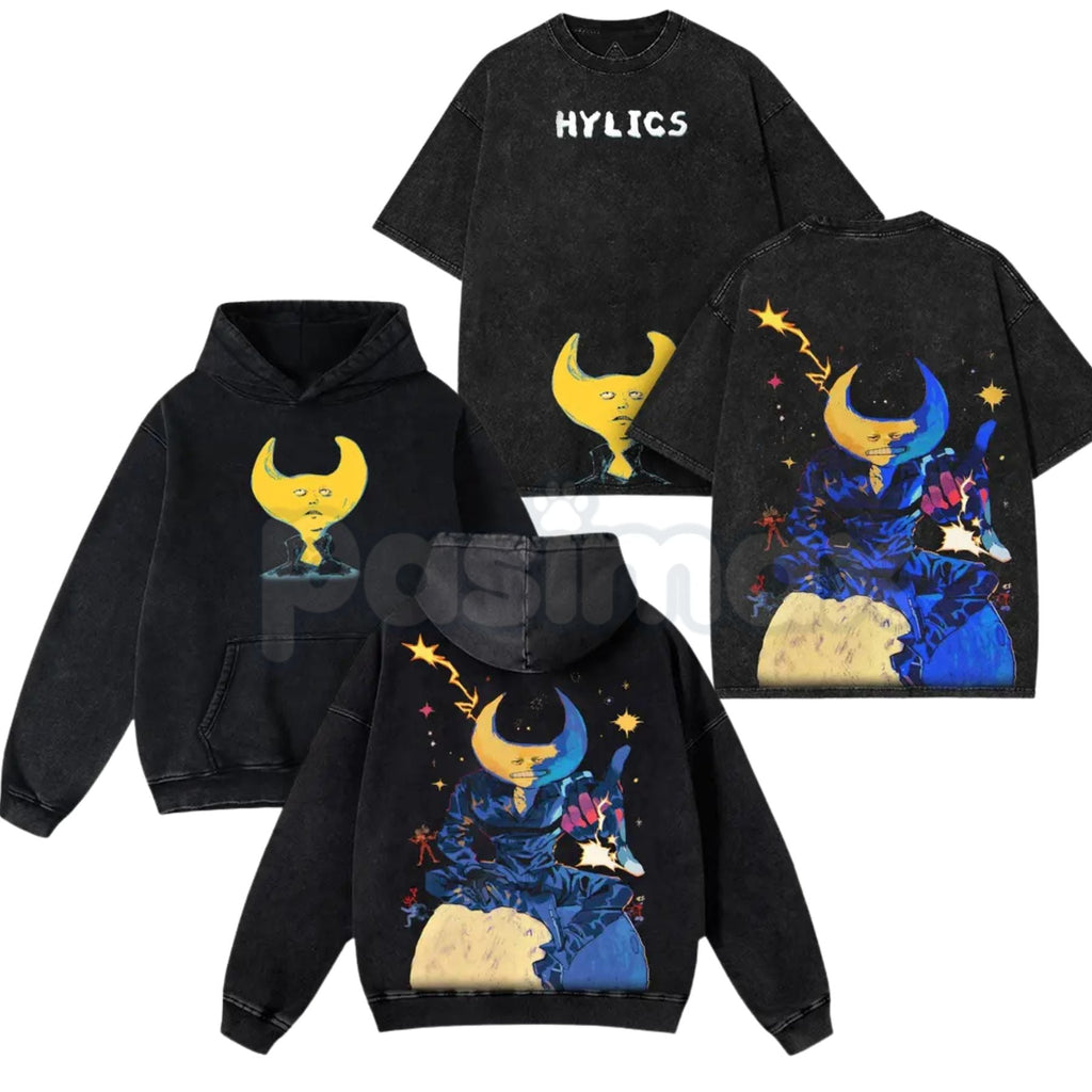 Hylics Game Oversize Acid Wash T-Shirt – Surreal Indie RPG Graphic Tee, Heavy Cotton