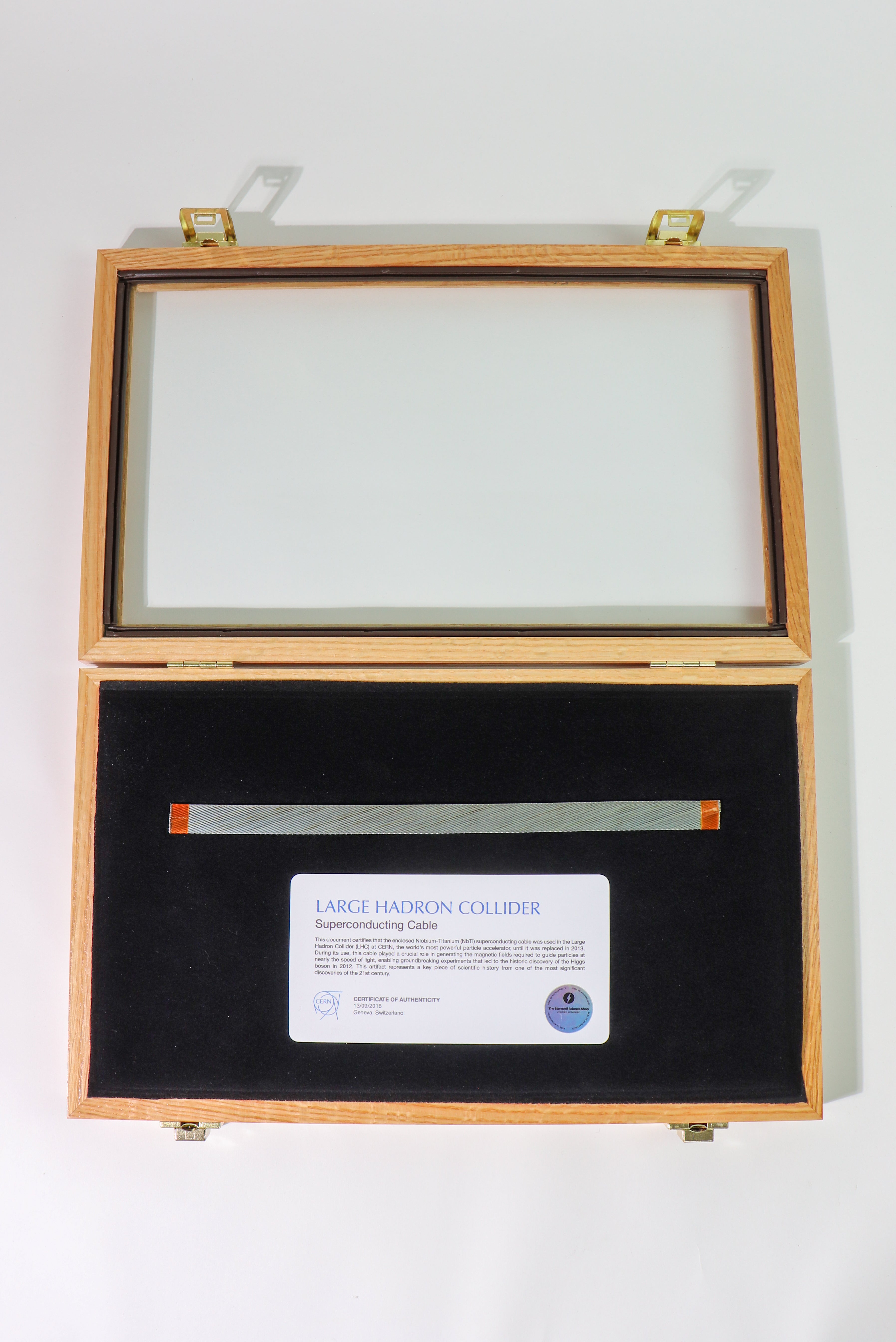 Authentic LHC Superconducting Cable — Real CERN Particle Physics Artifact