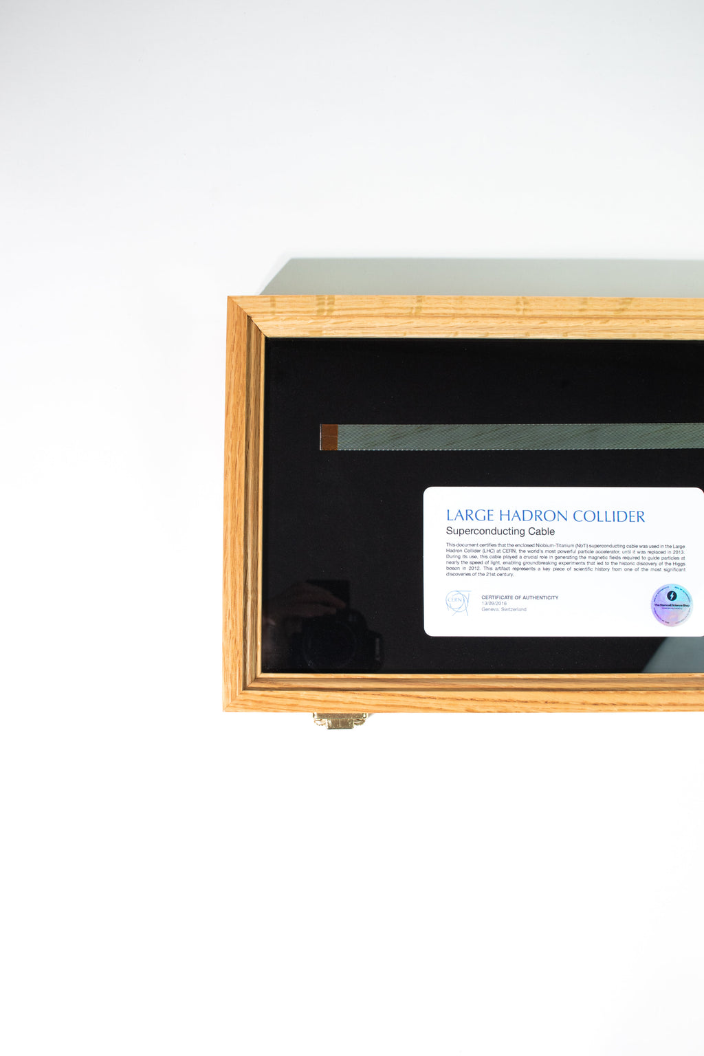 Authentic LHC Superconducting Cable — Real CERN Particle Physics Artifact