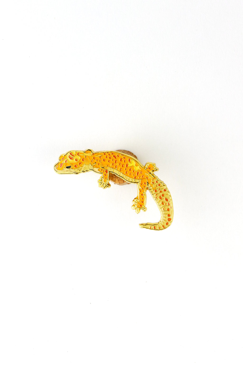 Leopard Gecko Enamel Pin (Eublepharis macularius)