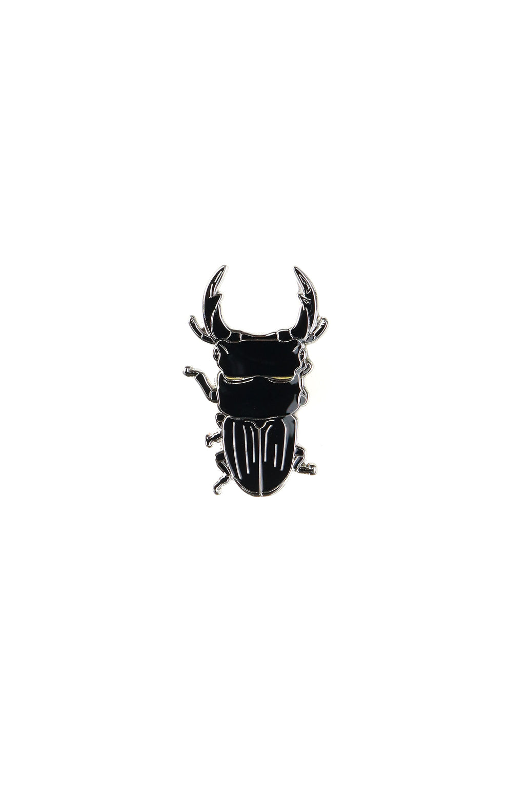 Japanese Stag Beetle Enamel Pin (Dorcus hopei binodulosus)