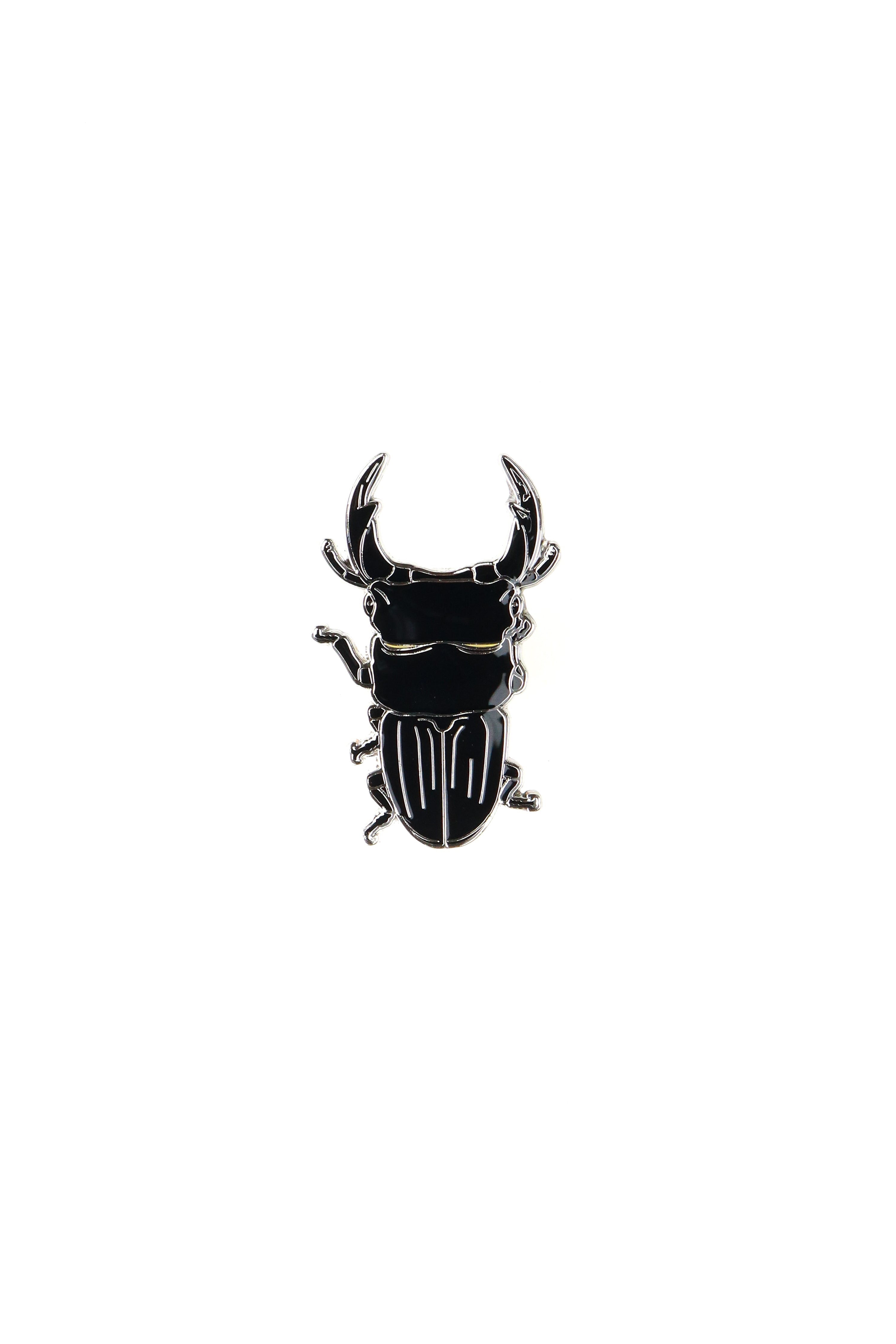 Japanese Stag Beetle Enamel Pin (Dorcus hopei binodulosus)